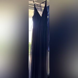 Navy blue dress purchased from Lulu’s. Purchased as a bridesmaid dress.